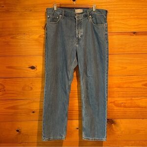 Everlane The Summer Slouch Straight Leg Denim Jeans 31 High Rise Button Fly